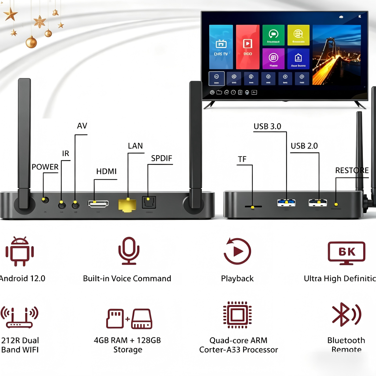 🔥S6 Max 2025 Super Box for TV⏰No Monthly Fees📶100% Free TV Box