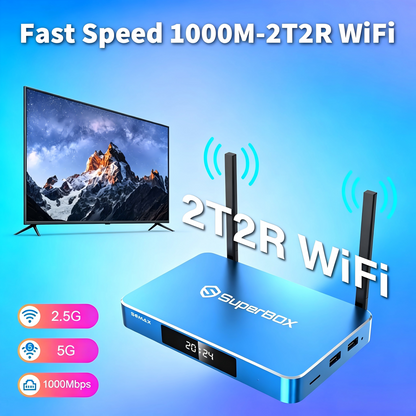 🔥S6 Max 2025 Super Box for TV⏰No Monthly Fees📶100% Free TV Box